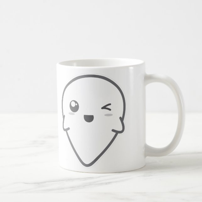 Kawaii Winking Ghost Mugg (Höger)