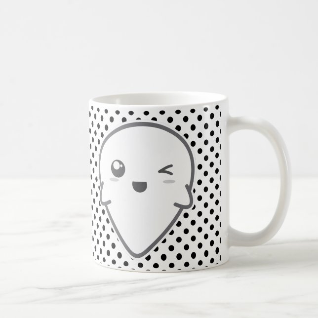 Kawaii Winking Ghost Mugg (Höger)