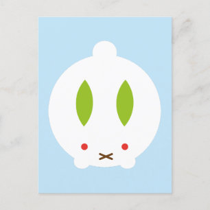 Kawaii Winter Snö Bunny Vykort