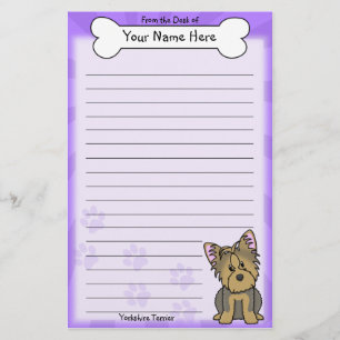 Kawaii Yorkshire Terrierbrevpapper Brevpapper