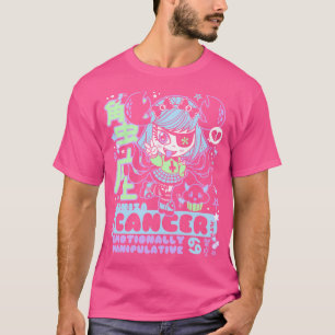Kawaii Zodiac Cancer Crab - Creepy Cute Yami Paste T Shirt