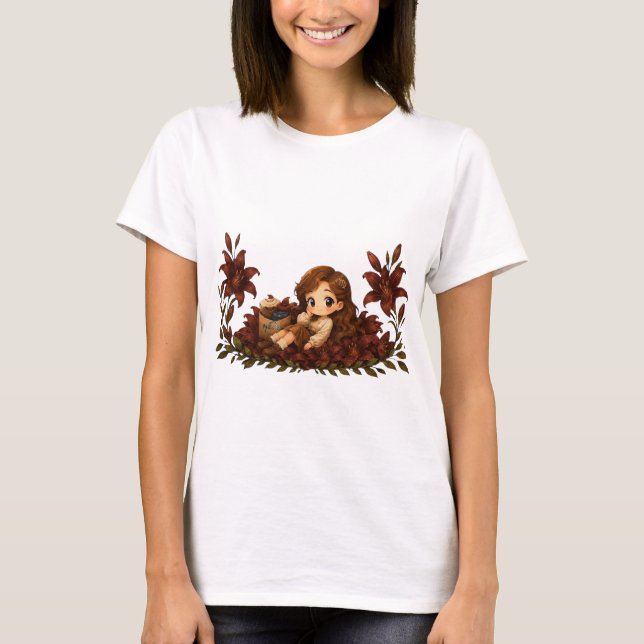Kawaii Zodiac Neos Jungfrun T Shirt (Framsida)