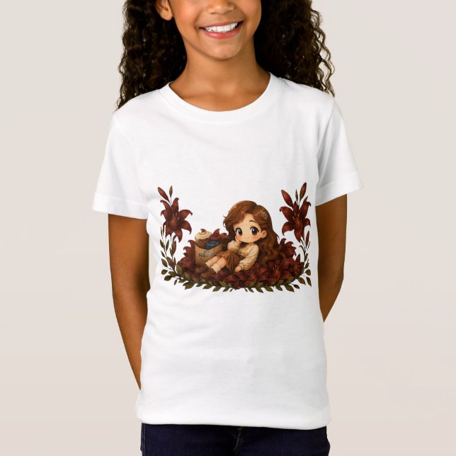 Kawaii Zodiac Neos Jungfrun T Shirt (Framsida)