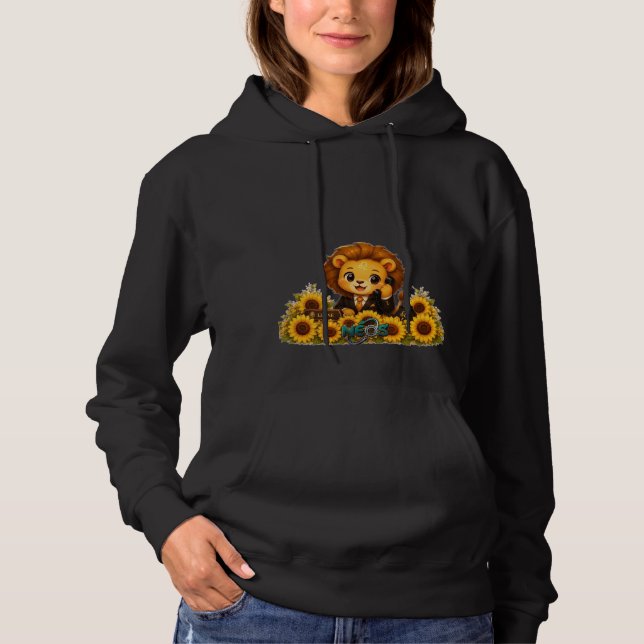 Kawaii Zodiac Neos Lejon T Shirt (Framsida)