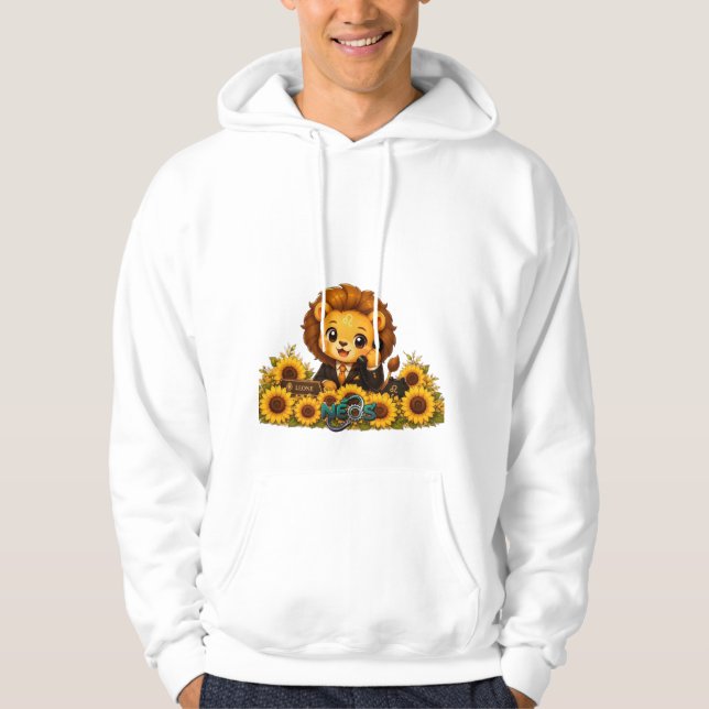 Kawaii Zodiac Neos Lejonet Hoodie (Framsida)