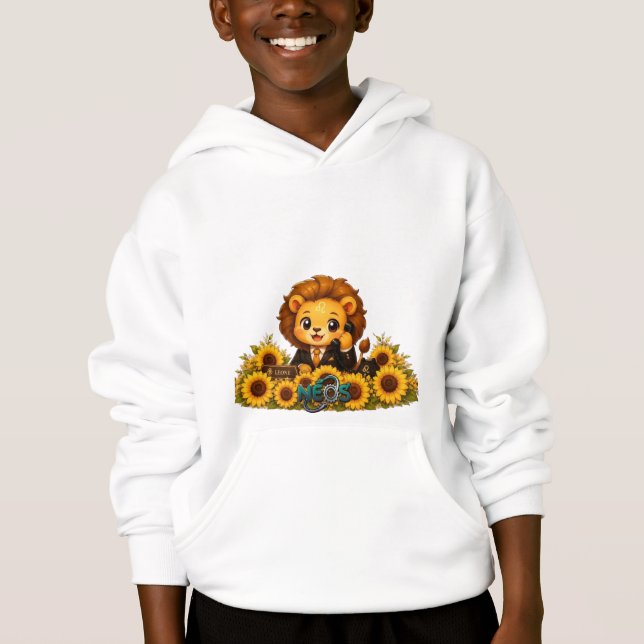 Kawaii Zodiac Neos Lejonet T Shirt (Framsida)