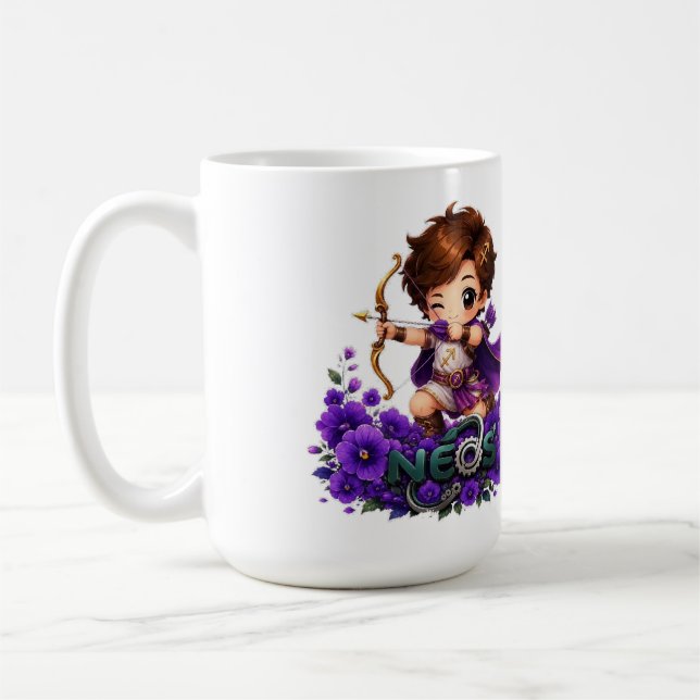 Kawaii Zodiac Neos Skytten Kaffemugg (Vänster)