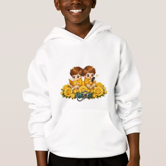 Kawaii Zodiac Neos Tvillingarna T Shirt (Framsida)