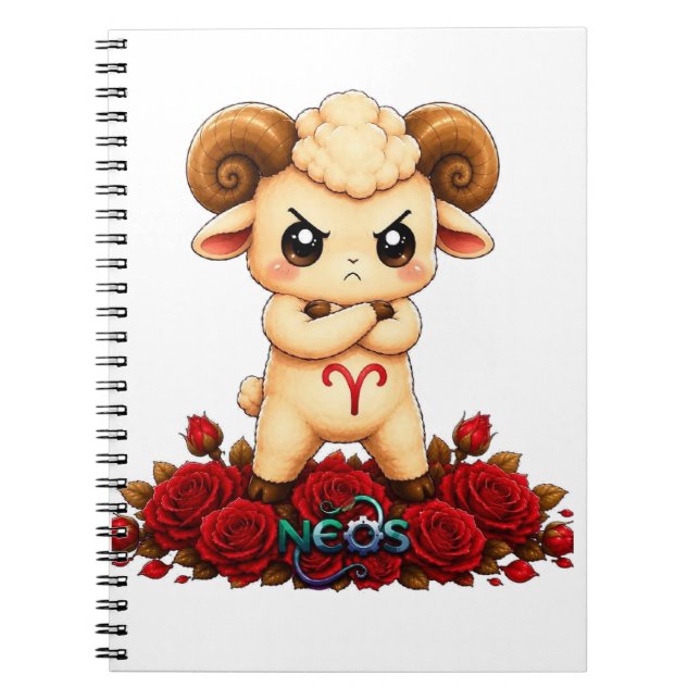 Kawaii Zodiac Neos Väduren Anteckningsbok (Framsidan)