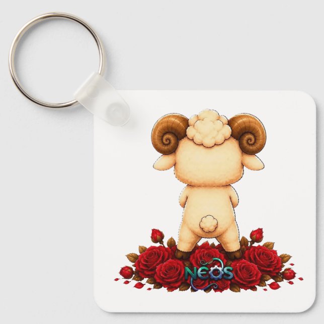 Kawaii Zodiac Neos Väduren Nyckelring (Framsida)