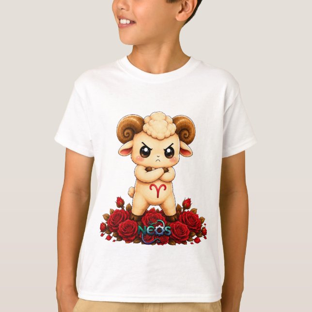 Kawaii Zodiac Neos Väduren T Shirt (Framsida)