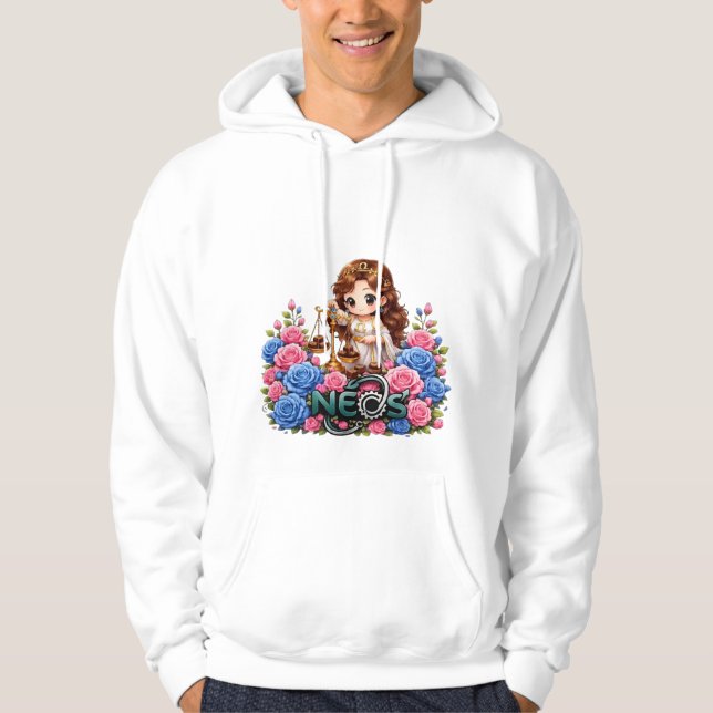 Kawaii Zodiac Neos Vågen Hoodie (Framsida)