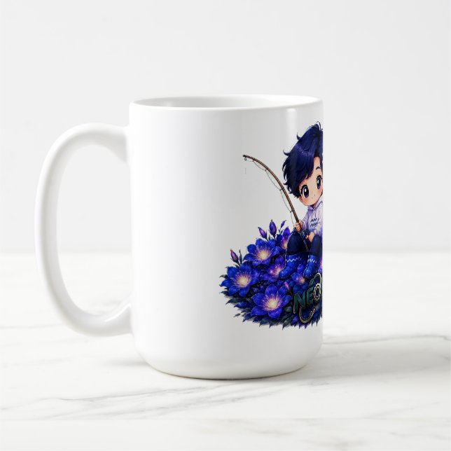 Kawaii Zodiac Neos Vattumannen Kaffemugg (Vänster)