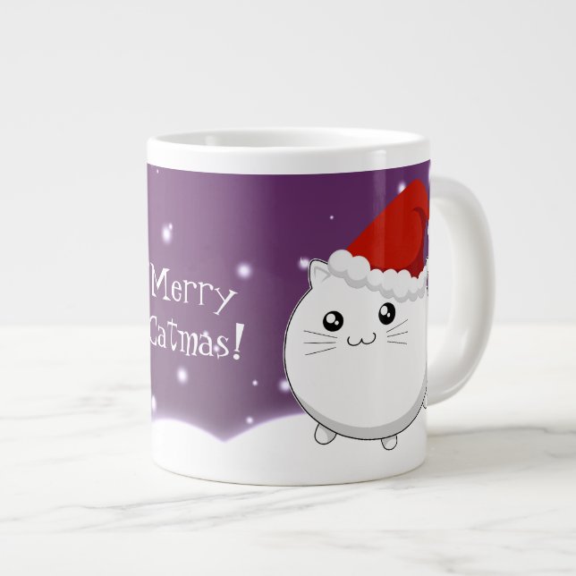 Kawaiichristmas kattunge jumbo mugg (Framsida höger)
