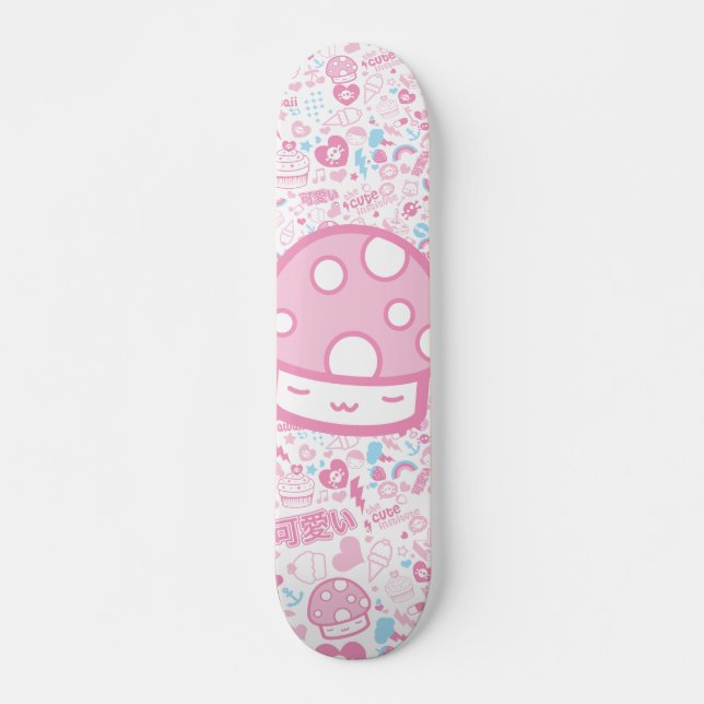 kawaiidäck mini skateboard bräda 18,7 cm (Framsida)