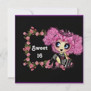 Kawaiiflicka 16 PinkyP Inbjudningar