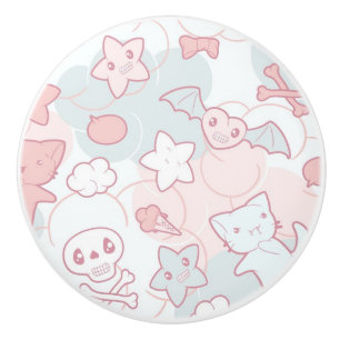 kawaiimönster med klotter knopp