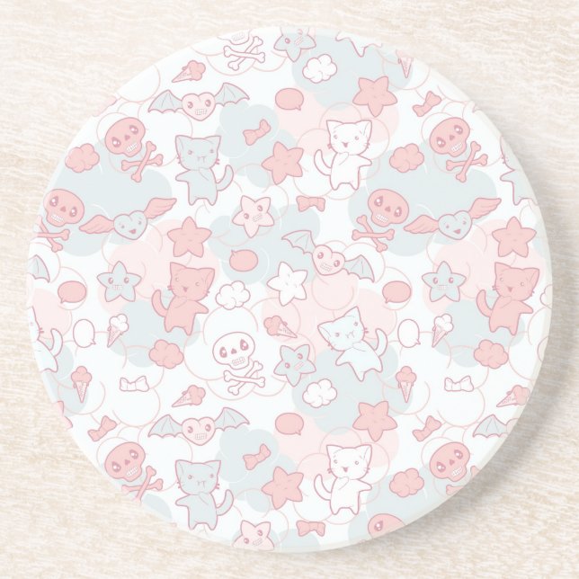 kawaiimönster med klotter underlägg (Framsidan)