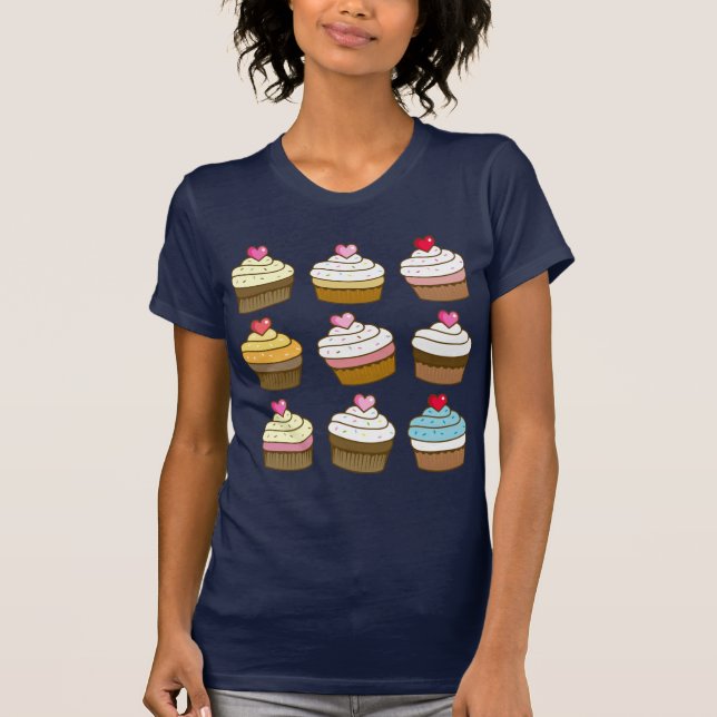 kawaiimuffinmönster t shirt (Framsida)