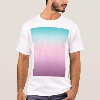 Kawaiipastellernas rosa och blåpressning t shirt
