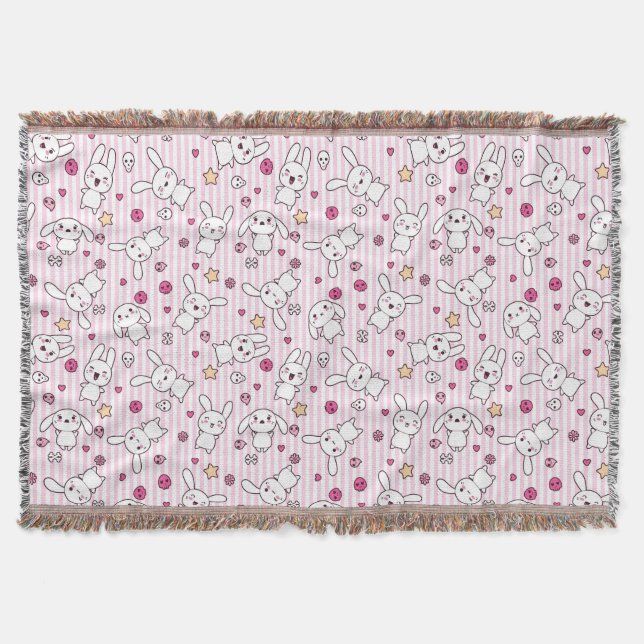 kawaiirandmönster filt (Framsidan)