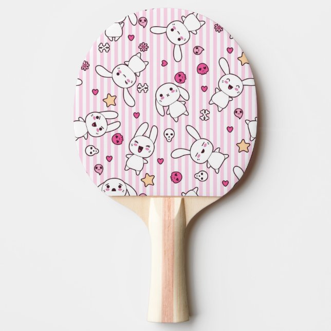 kawaiirandmönster pingisracket (Framsidan)