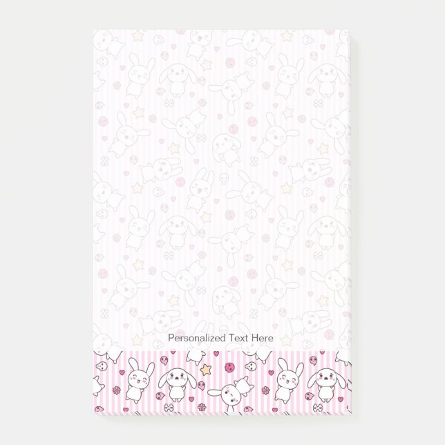 kawaiirandmönster post-it block (Framsida)