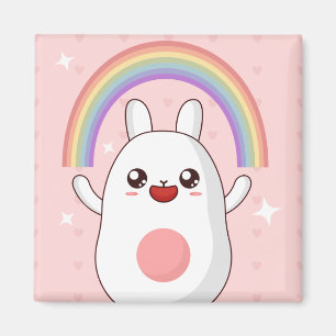 Kawaiiregnbågsklipp Magnet