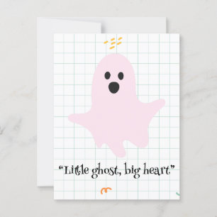 kawaiispöke, söt pooky halloween vykort