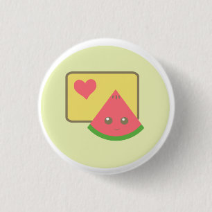 kawaiivattenmelonen knäppas emblem knapp