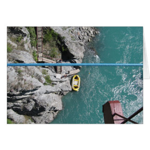 Kawarau Bridge Bungy POV, Queenstown, Nya Zeeland Hälsningskort