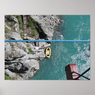 Kawarau Bridge Bungy POV, Queenstown, Nya Zeeland Poster