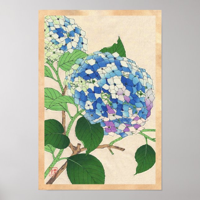 Kawarazaki Shodo Blommigt Calendar of Japan-blomma Poster (Framsidan)