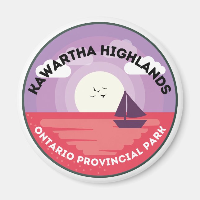 Kawartha Highlands Ontario Provincial Park Magnet (Framsidan)