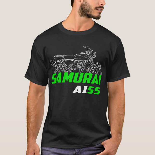 Kawasaki A1SS Samurai 1967-1971 T Shirt (Framsida)