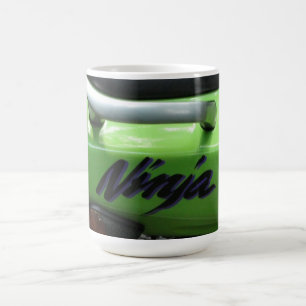 Kawasaki gröna Ninja ZX-6R Motocycle, gatacykel Kaffemugg