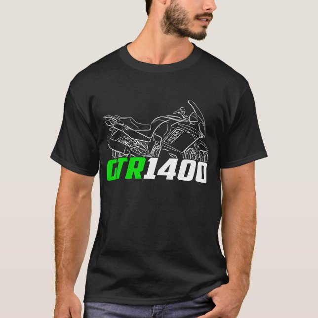 Kawasaki GTR 1400 2008-2009 T Shirt (Framsida)