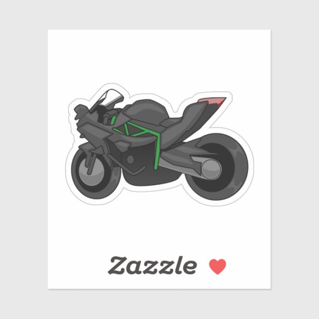 Kawasaki H2R simple style Klistermärken (Ark)