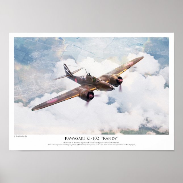 Kawasaki Ki-102 "Randy" Poster (Framsidan)