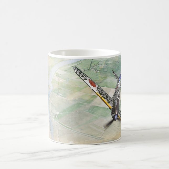 "Kawasaki Ki-61 Hien"mug Kaffemugg (Center)