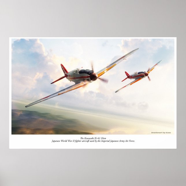 Kawasaki Ki-61 Poster (Framsidan)