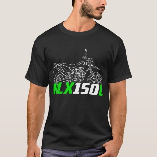 Kawasaki KLX150L 2016-2020 T Shirt (Framsida)