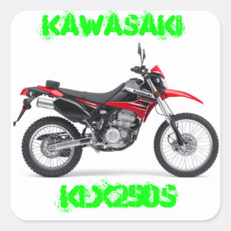 Kawasaki KLX250-klistermärken Fyrkantigt Klistermärke