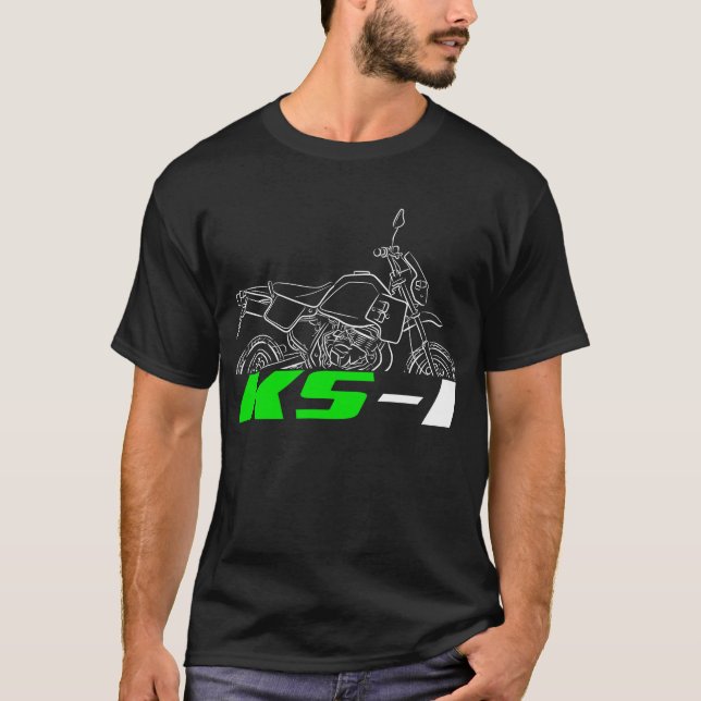 Kawasaki KS-I 1987-1989 T Shirt (Framsida)
