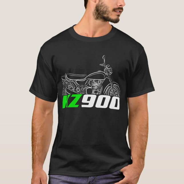 Kawasaki KZ900 1976-1977 T Shirt (Framsida)