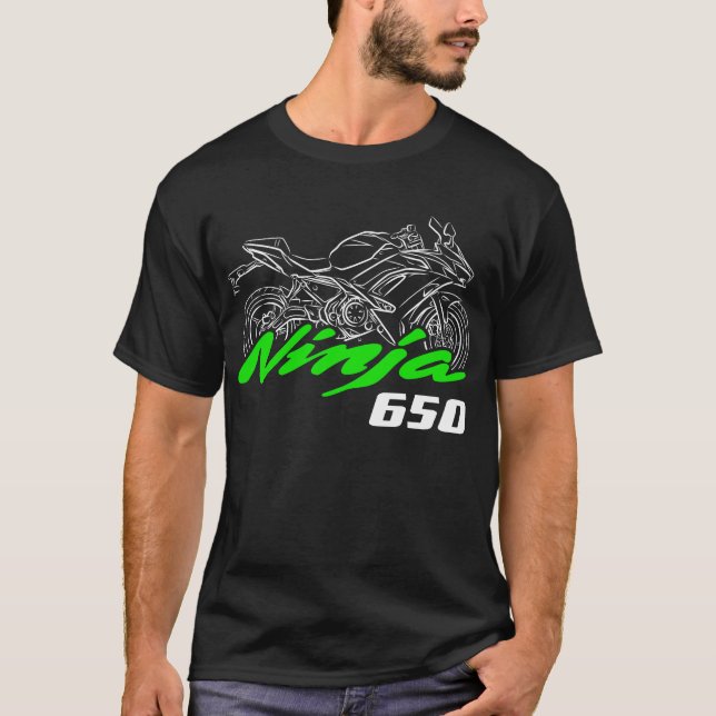 Kawasaki Ninja 650 2020-2025 T Shirt (Framsida)