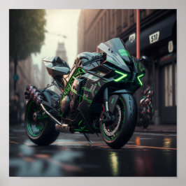 Kawasaki Ninja H2R Poster