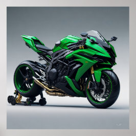 Kawasaki Ninja H2R Poster