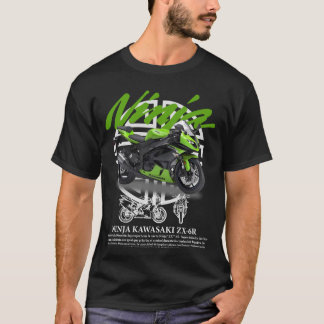 Kawasaki Ninja T-Shirt - Sleek Sportcykel Stil för