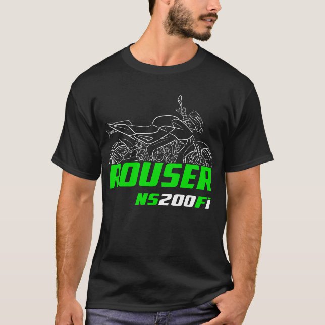 Kawasaki Rouser NS200 Fi 2019-2024 T Shirt (Framsida)
